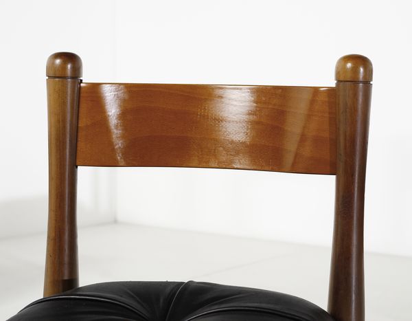 COPPOLA SILVIO (1920 - 1986) : Otto sedie mod. 620 per Bernini, Ceriano Laghetto  - Asta DESIGN E ARTI DECORATIVE DEL NOVECENTO - Associazione Nazionale - Case d'Asta italiane
