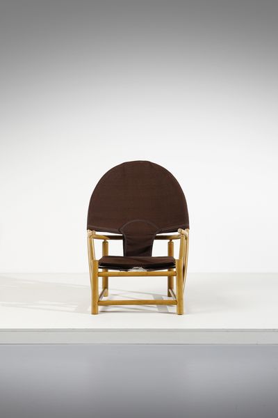 PIERO PALANGE & WERTHER TOFFOLONI : Poltrona mod. Hoop Chair per Germa, Italia  - Asta DESIGN E ARTI DECORATIVE DEL NOVECENTO - Associazione Nazionale - Case d'Asta italiane