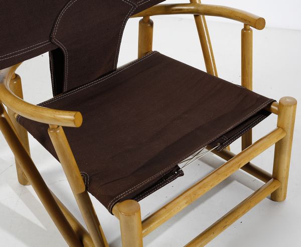 PIERO PALANGE & WERTHER TOFFOLONI : Poltrona mod. Hoop Chair per Germa, Italia  - Asta DESIGN E ARTI DECORATIVE DEL NOVECENTO - Associazione Nazionale - Case d'Asta italiane