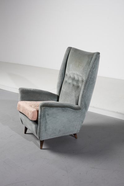 PONTI GIO (1891 - 1979) : attribuito. Coppia di poltrone  - Asta DESIGN E ARTI DECORATIVE DEL NOVECENTO - Associazione Nazionale - Case d'Asta italiane