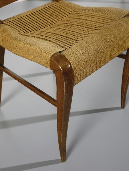 PECORINI GUGLIELMO : Sei sedie  - Asta DESIGN E ARTI DECORATIVE DEL NOVECENTO - Associazione Nazionale - Case d'Asta italiane