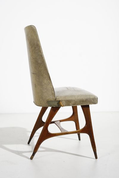 BEGA MELCHIORRE (1898 - 1976) : Sei sedie  - Asta DESIGN E ARTI DECORATIVE DEL NOVECENTO - Associazione Nazionale - Case d'Asta italiane