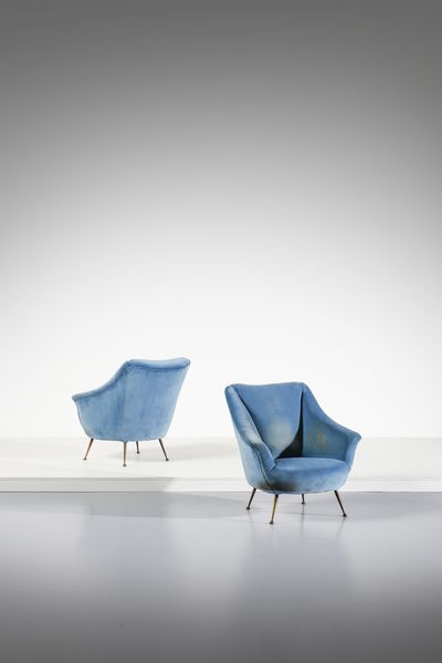 FRATELLI MINOTTI : Coppia di poltrone  - Asta DESIGN E ARTI DECORATIVE DEL NOVECENTO - Associazione Nazionale - Case d'Asta italiane