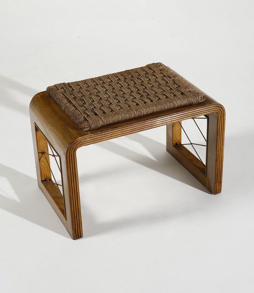 MANIFATTURA ITALIANA : Coppia di sgabelli  - Asta DESIGN E ARTI DECORATIVE DEL NOVECENTO - Associazione Nazionale - Case d'Asta italiane