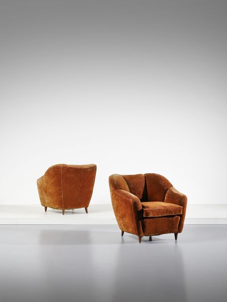 PONTI GIO (1891 - 1979) : Coppia di poltrone per Casa & Giardino, Milano  - Asta DESIGN E ARTI DECORATIVE DEL NOVECENTO - Associazione Nazionale - Case d'Asta italiane