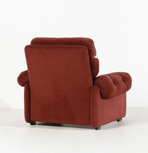 SCARPA AFRA (1937-2011) & TOBIA (n. 1935) : Poltrona con poggiapiedi mod. Coronado per B&B Italia  - Asta DESIGN E ARTI DECORATIVE DEL NOVECENTO - Associazione Nazionale - Case d'Asta italiane