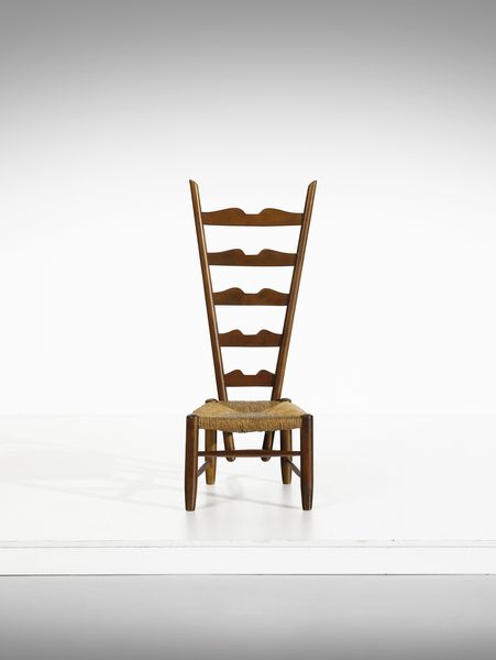 PONTI GIO (1891 - 1979) : Sedia da camino  - Asta DESIGN E ARTI DECORATIVE DEL NOVECENTO - Associazione Nazionale - Case d'Asta italiane