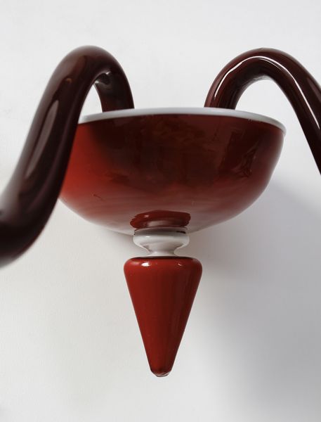 MANIFATTURA MURANESE : Coppia di lampade da parete  - Asta DESIGN E ARTI DECORATIVE DEL NOVECENTO - Associazione Nazionale - Case d'Asta italiane