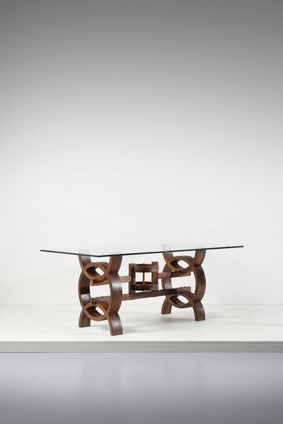 RIVADOSSI GIUSEPPE (n. 1935) : nello stile di. Tavolo  - Asta DESIGN E ARTI DECORATIVE DEL NOVECENTO - Associazione Nazionale - Case d'Asta italiane