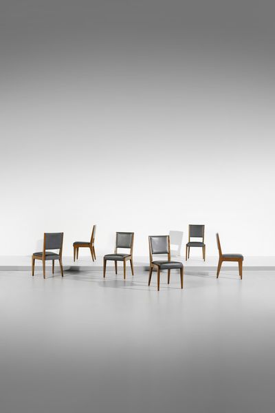 PONTI GIO (1891 - 1979) : Sei sedie  - Asta DESIGN E ARTI DECORATIVE DEL NOVECENTO - Associazione Nazionale - Case d'Asta italiane