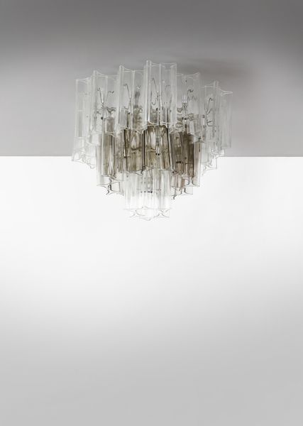 SARASIN BETH (1930 - 2016) : Lampada a sospensione per Salviati, Murano  - Asta DESIGN E ARTI DECORATIVE DEL NOVECENTO - Associazione Nazionale - Case d'Asta italiane