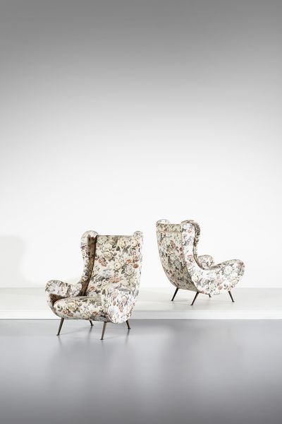 MANIFATTURA ITALIANA : Coppia di poltrone  - Asta DESIGN E ARTI DECORATIVE DEL NOVECENTO - Associazione Nazionale - Case d'Asta italiane