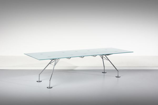 NORMAN FOSTER  (n. 1935) : Grande tavolo da riunioni della serie Nomos per Tecno, Varedo  - Asta DESIGN E ARTI DECORATIVE DEL NOVECENTO - Associazione Nazionale - Case d'Asta italiane