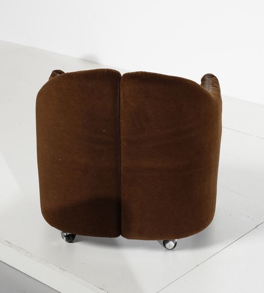 GERLI EUGENIO (1923 - 2013) : Cinque poltroncine su rotelle mod. PS142 per Tecno, Varedo  - Asta DESIGN E ARTI DECORATIVE DEL NOVECENTO - Associazione Nazionale - Case d'Asta italiane