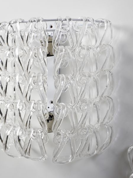 MANGIAROTTI ANGELO (1921 - 2012) : Coppia di lampade da parete della serie Giogali per Vistosi, Treviso  - Asta DESIGN E ARTI DECORATIVE DEL NOVECENTO - Associazione Nazionale - Case d'Asta italiane