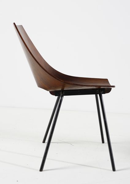 SOCIETA' COMPENSATI CURVI : Coppia di sedie  - Asta DESIGN E ARTI DECORATIVE DEL NOVECENTO - Associazione Nazionale - Case d'Asta italiane