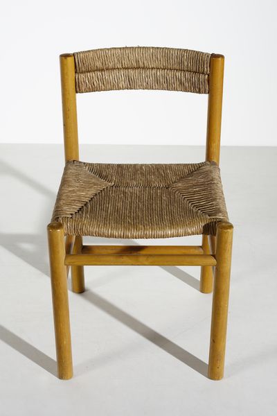 PERRIAND CHARLOTTE  (1903 - 1999) : attribuito. Quattro sedie mod. Dordogne  - Asta DESIGN E ARTI DECORATIVE DEL NOVECENTO - Associazione Nazionale - Case d'Asta italiane