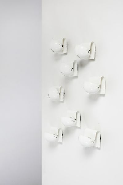 CORMIO GIUSEPPE : Otto lampade da parete mod. Bugia per IGuzzini, Italia  - Asta DESIGN E ARTI DECORATIVE DEL NOVECENTO - Associazione Nazionale - Case d'Asta italiane