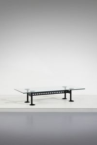 SCARPA AFRA (1937-2011) & TOBIA (n. 1935) - Tavolo da salotto della serie Plinio per Meritalia, Mariano Comense