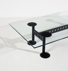 SCARPA AFRA (1937-2011) & TOBIA (n. 1935) : Tavolo da salotto della serie Plinio per Meritalia, Mariano Comense  - Asta DESIGN E ARTI DECORATIVE DEL NOVECENTO - Associazione Nazionale - Case d'Asta italiane
