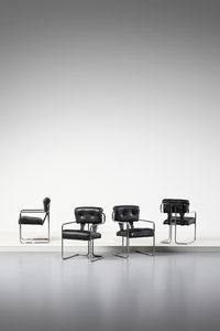 FALESCHINI GUIDO - Quattro poltroncine mod. Tucroma per Mariani, Italia