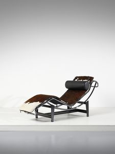 MANIFATTURA ITALIANA - Chaise longue ispirata al mod. LC4 di Le Corbusier, Pierre Jeanneret, Charlotte Perriand