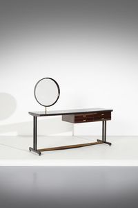 MANIFATTURA ITALIANA : Mobile da toeletta a quattro cassetti con specchio  - Asta DESIGN E ARTI DECORATIVE DEL NOVECENTO - Associazione Nazionale - Case d'Asta italiane