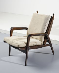 MOGENSEN BORGE (1914 - 1972) : attribuito. Coppia di poltrone reclinabili  - Asta DESIGN E ARTI DECORATIVE DEL NOVECENTO - Associazione Nazionale - Case d'Asta italiane