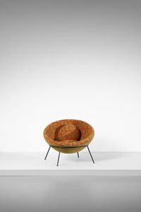 BO BARDI LINA (1914 - 1992) : Bowl chair  - Asta DESIGN E ARTI DECORATIVE DEL NOVECENTO - Associazione Nazionale - Case d'Asta italiane