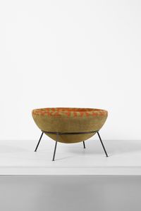 BO BARDI LINA (1914 - 1992) : Bowl chair  - Asta DESIGN E ARTI DECORATIVE DEL NOVECENTO - Associazione Nazionale - Case d'Asta italiane