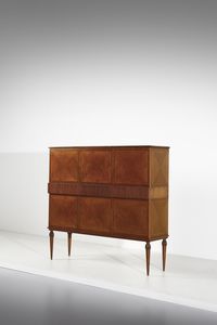 PALAZZI DELL'ARTE - Credenza a sei ante e tre cassetti nella fascia centrale, Cant