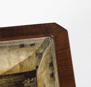 MERONI & FOSSATI : nello stile di. Due poltrone a pozzetto e due pouf  - Asta DESIGN E ARTI DECORATIVE DEL NOVECENTO - Associazione Nazionale - Case d'Asta italiane