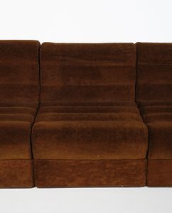 MANIFATTURA ITALIANA : Divano modulare (7 pezzi)  - Asta DESIGN E ARTI DECORATIVE DEL NOVECENTO - Associazione Nazionale - Case d'Asta italiane
