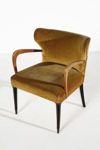 BORSANI OSVALDO (1911 - 1985) : attribuito. Coppia di poltroncine  - Asta DESIGN E ARTI DECORATIVE DEL NOVECENTO - Associazione Nazionale - Case d'Asta italiane