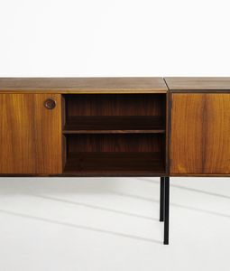 MANIFATTURA DANESE : Credenza a stipi e cassetti.  - Asta DESIGN E ARTI DECORATIVE DEL NOVECENTO - Associazione Nazionale - Case d'Asta italiane