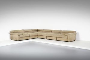 SCARPA AFRA (1937-2011) & TOBIA (n. 1935) - Divano modulare mod. Erasmo per B&B Italia (6 pezzi)