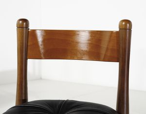 COPPOLA SILVIO (1920 - 1986) : Otto sedie mod. 620 per Bernini, Ceriano Laghetto  - Asta DESIGN E ARTI DECORATIVE DEL NOVECENTO - Associazione Nazionale - Case d'Asta italiane