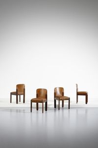 COPPOLA SILVIO (1920 - 1986) - Quattro sedie mod. 330 per Bernini, Ceriano Laghetto