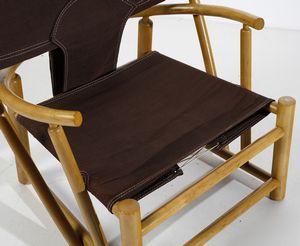PIERO PALANGE & WERTHER TOFFOLONI : Poltrona mod. Hoop Chair per Germa, Italia  - Asta DESIGN E ARTI DECORATIVE DEL NOVECENTO - Associazione Nazionale - Case d'Asta italiane