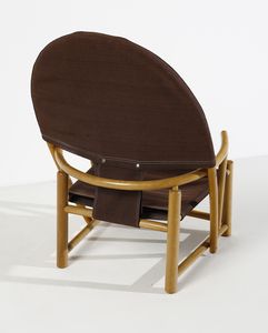 PIERO PALANGE & WERTHER TOFFOLONI : Poltrona mod. Hoop Chair per Germa, Italia  - Asta DESIGN E ARTI DECORATIVE DEL NOVECENTO - Associazione Nazionale - Case d'Asta italiane