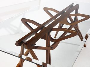 MOLLINO CARLO (1905 - 1973) : Tavolo riedizione del modello Reale per Zanotta, Nova Milanese  - Asta DESIGN E ARTI DECORATIVE DEL NOVECENTO - Associazione Nazionale - Case d'Asta italiane