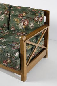 PECORINI GUGLIELMO : Divano a tre posti  - Asta DESIGN E ARTI DECORATIVE DEL NOVECENTO - Associazione Nazionale - Case d'Asta italiane