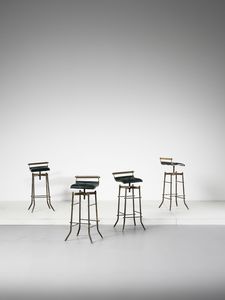 MANIFATTURA FRANCESE - Quattro sgabelli da bancone