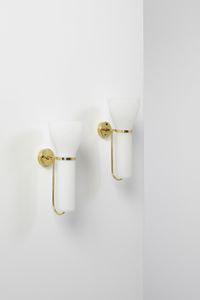 MANIFATTURA ITALIANA - Coppia di lampade da parete