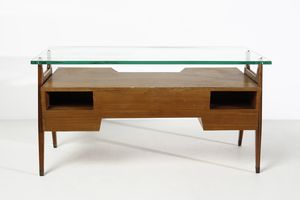 ROMANO AUGUSTO : attribuito. Scrivania da centro  - Asta DESIGN E ARTI DECORATIVE DEL NOVECENTO - Associazione Nazionale - Case d'Asta italiane