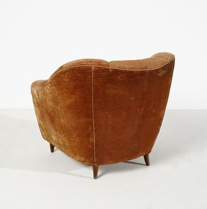 PONTI GIO (1891 - 1979) : Coppia di poltrone per Casa & Giardino, Milano  - Asta DESIGN E ARTI DECORATIVE DEL NOVECENTO - Associazione Nazionale - Case d'Asta italiane