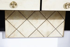 MANIFATTURA ITALIANA : Consolle con specchio  - Asta DESIGN E ARTI DECORATIVE DEL NOVECENTO - Associazione Nazionale - Case d'Asta italiane