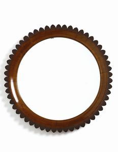 FRAMAR (FRATELLI MARELLI) - Specchio da parete con cornice dentellata, Italia