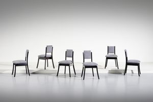 MANGIAROTTI ANGELO (1921 - 2012) - Sei sedie della serie Programma S11 per Sorgente Del Mobile, Cant