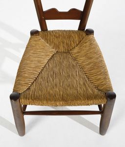 PONTI GIO (1891 - 1979) : Sedia da camino  - Asta DESIGN E ARTI DECORATIVE DEL NOVECENTO - Associazione Nazionale - Case d'Asta italiane